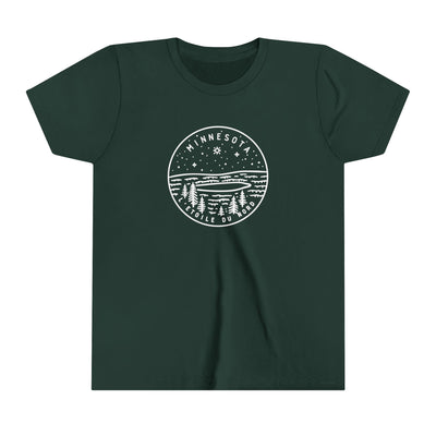 Minnesota State Motto Kids T-Shirt Forest / S - The Northwest Store