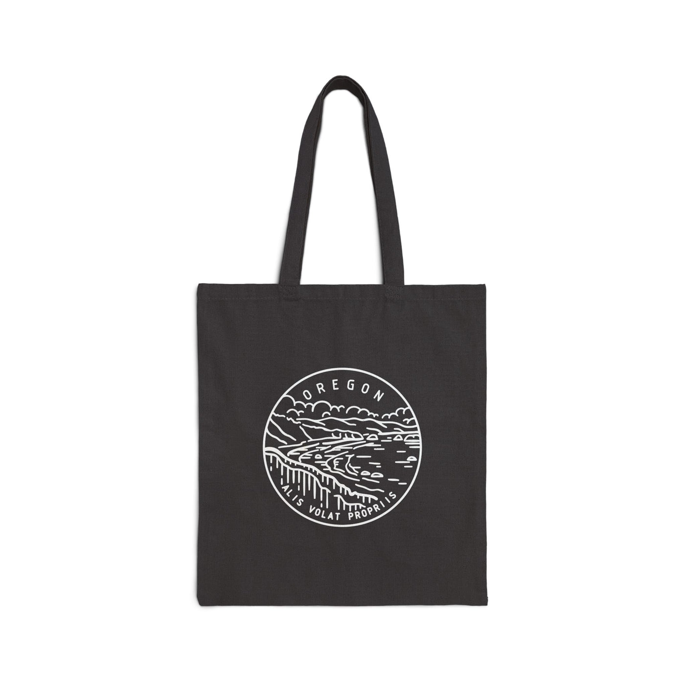 Oregon State Motto Tote Bag Black / 15" x 16" - The Northwest Store