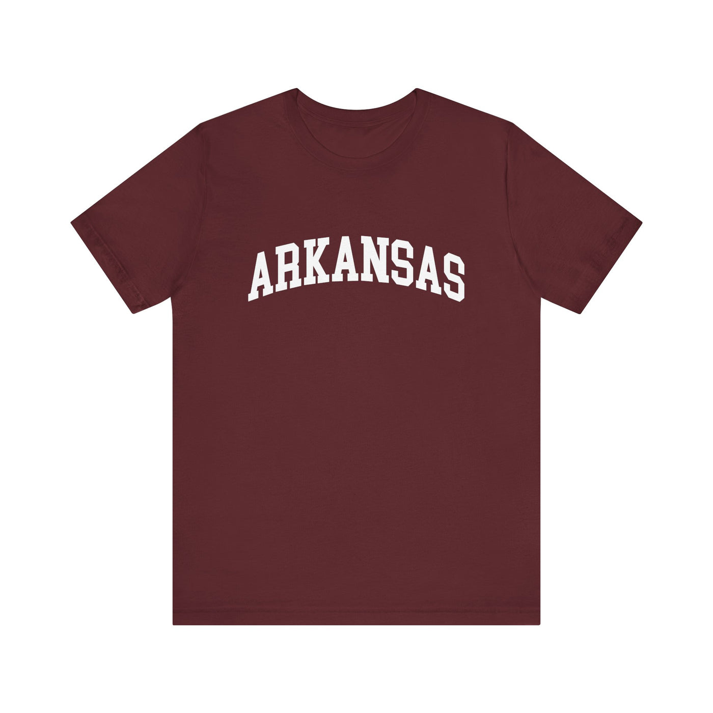 Arkansas Varsity Unisex T-Shirt Maroon / XS - The Northwest Store