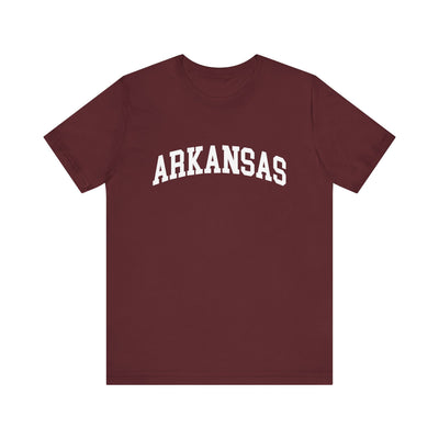 Arkansas Varsity Unisex T-Shirt Maroon / XS - The Northwest Store