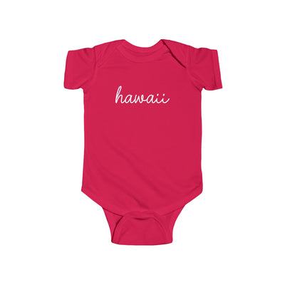 Hawaii Script Baby Bodysuit Red / NB (0-3M) - The Northwest Store