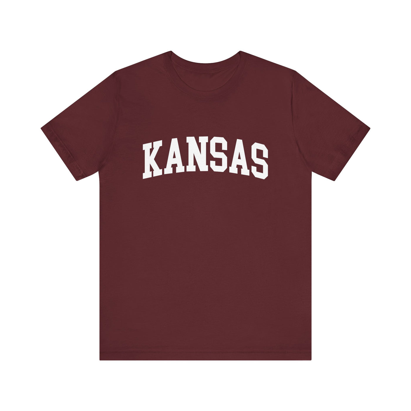 Kansas Varsity Unisex T-Shirt Maroon / XS - The Northwest Store