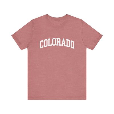 Colorado Varsity Unisex T-Shirt Heather Mauve / XS - The Northwest Store