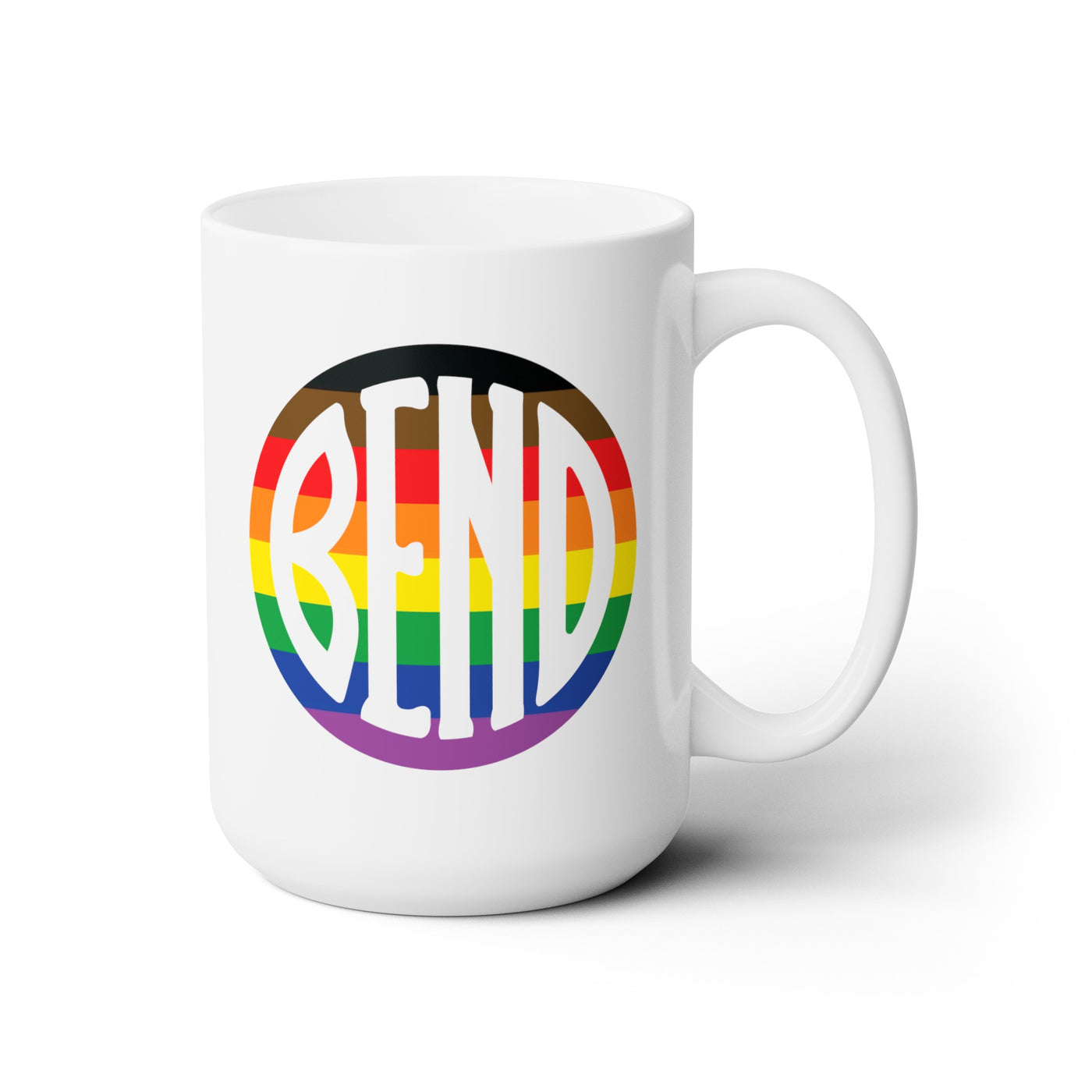 Bend Oregon Rainbow 15 oz Ceramic Mug