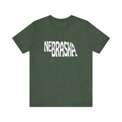 Nebraska State Shape Unisex T-Shirt