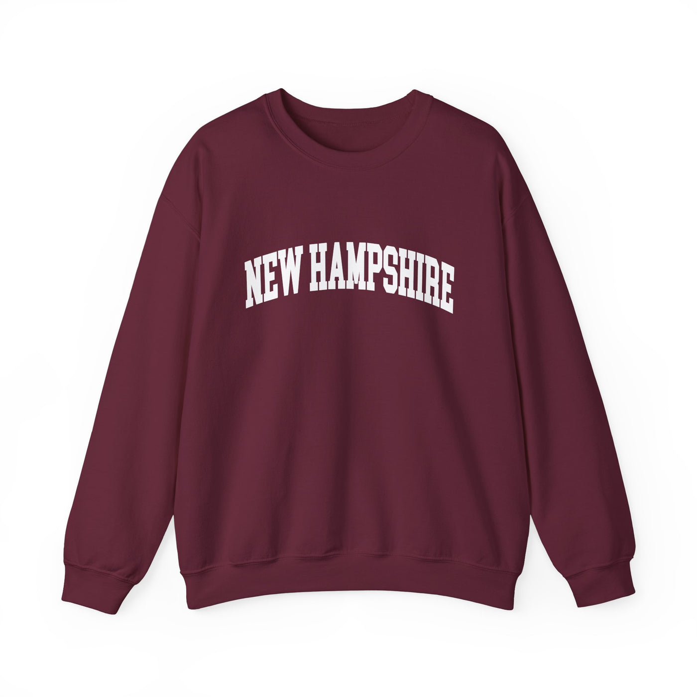 New Hampshire Varsity Crewneck Sweatshirt S / Maroon - The Northwest Store