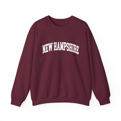 New Hampshire Varsity Crewneck Sweatshirt S / Maroon - The Northwest Store