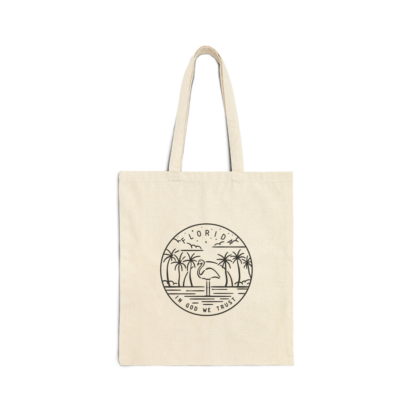 Florida State Motto Tote Bag Natural / 15" x 16" - The Northwest Store