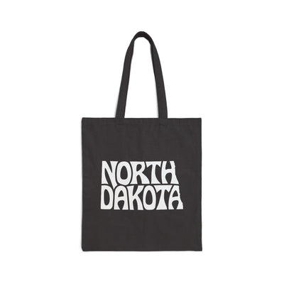 North Dakota State Shape Tote Bag Black / 15" x 16" - The Northwest Store