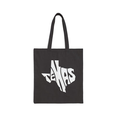 Texas State Shape Tote Bag Black / 15" x 16" - The Northwest Store