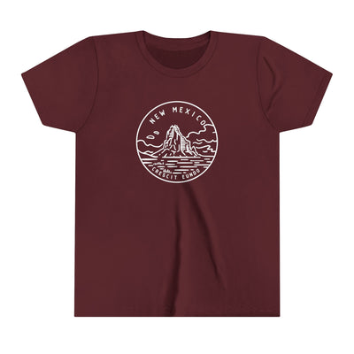 New Mexico State Motto Kids T-Shirt Maroon / S - The Northwest Store