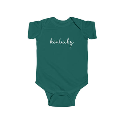 Kentucky Script Baby Bodysuit Forest / NB (0-3M) - The Northwest Store