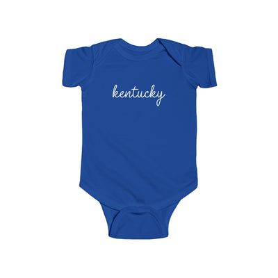 Kentucky Script Baby Bodysuit Royal / NB (0-3M) - The Northwest Store