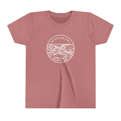 Mississippi State Motto Kids T-Shirt Heather Mauve / S - The Northwest Store