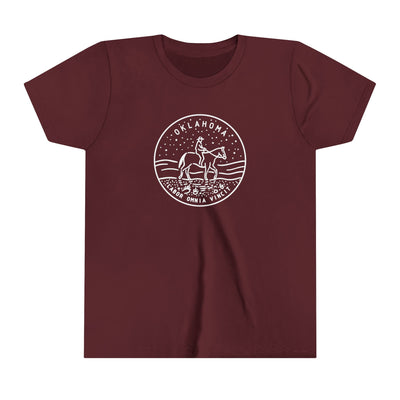 Oklahoma State Motto Kids T-Shirt Maroon / S - The Northwest Store