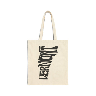 Vermont State Shape Tote Bag Natural / 15" x 16" - The Northwest Store