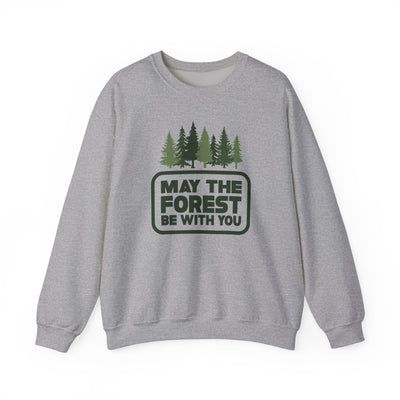 May The Forest Be With You Crewneck Sweatshirt Color Sport Grey / S - The Northwest Store