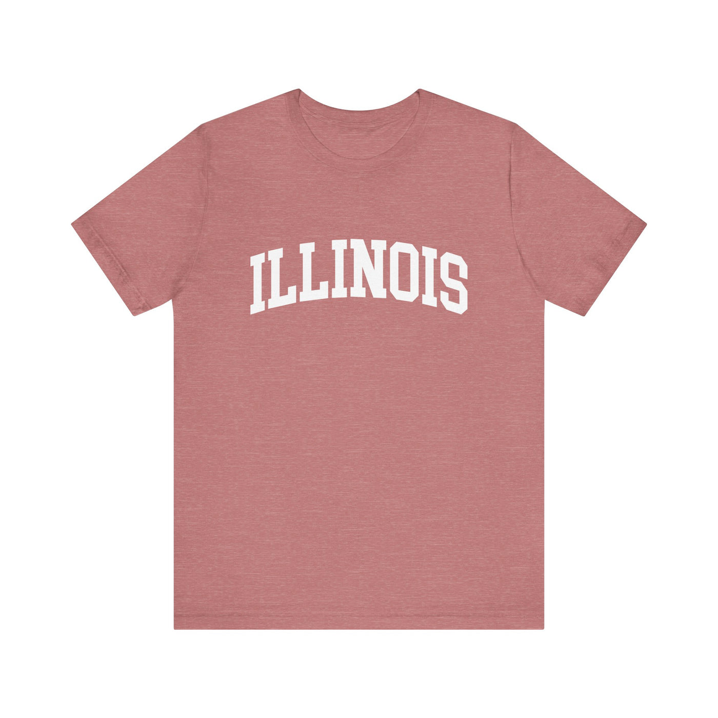 Illinois Varsity Unisex T-Shirt Heather Mauve / XS - The Northwest Store