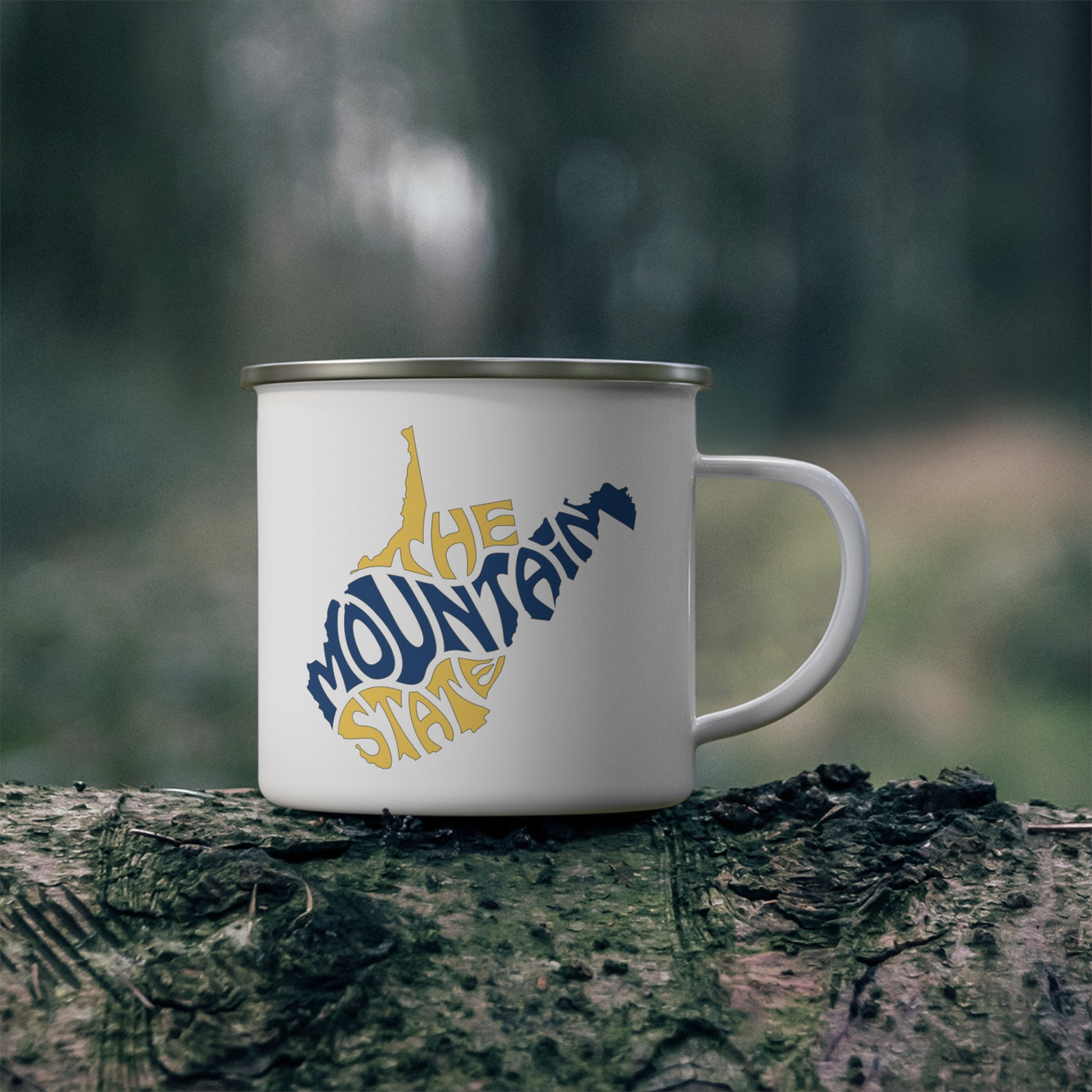 West Virginia Nickname Enamel Camping Mug