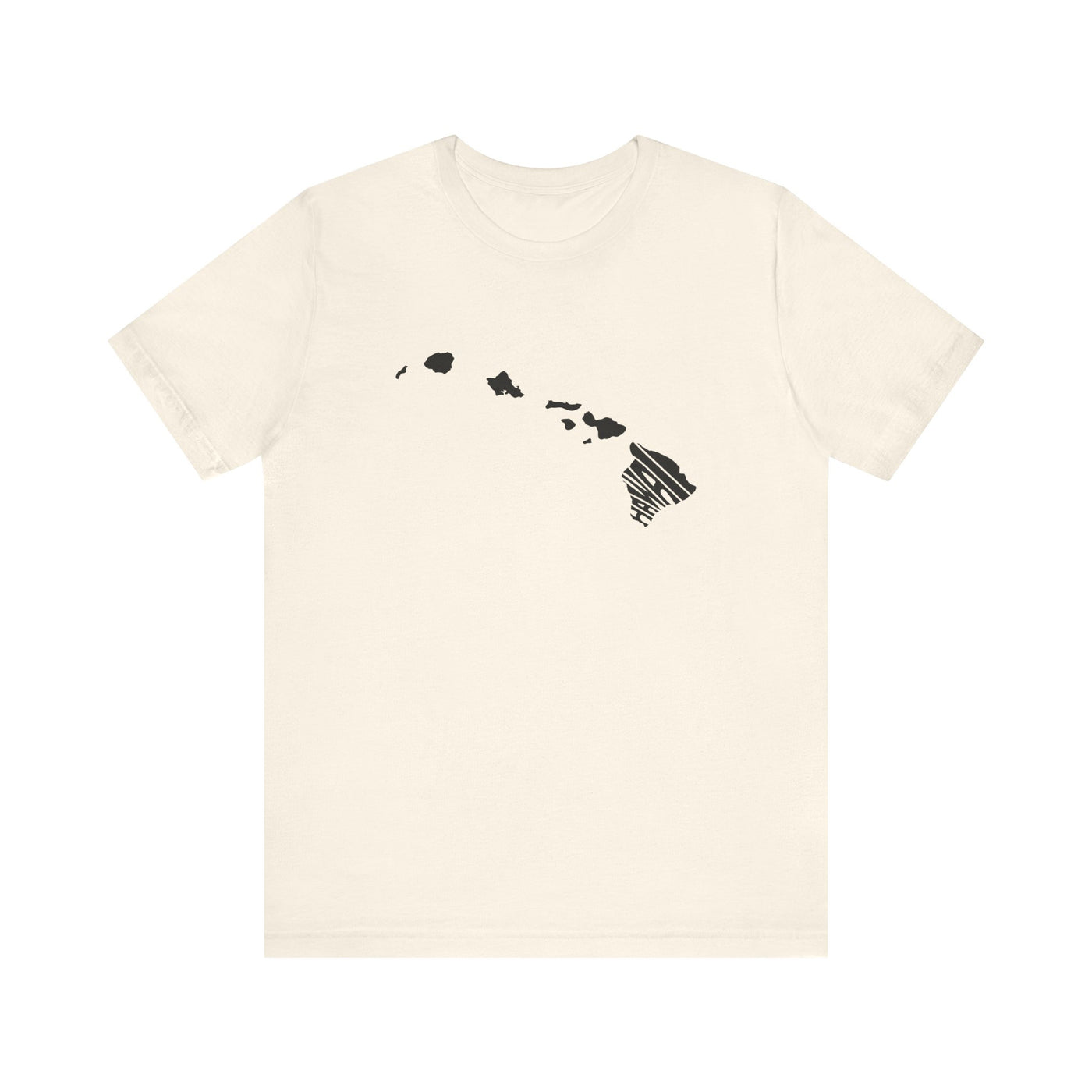 Hawaii State Shape Unisex T-Shirt Natural / XS - The Northwest Store