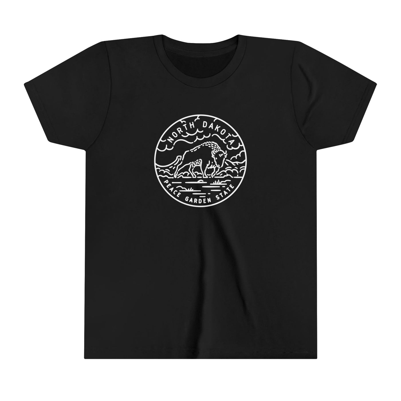 North Dakota State Motto Kids T-Shirt Black / S - The Northwest Store