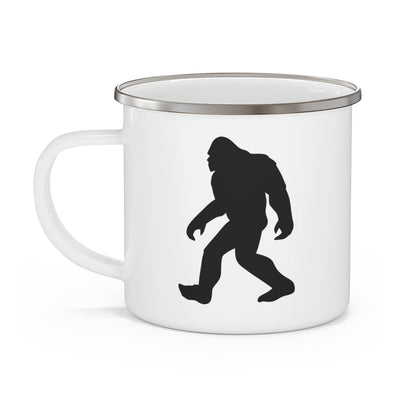 Sasquatch Enamel Camping Mug