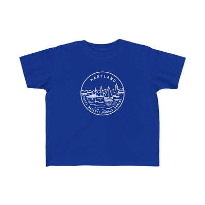 Maryland State Motto Toddler Tee Royal / 2T - The Northwest Store