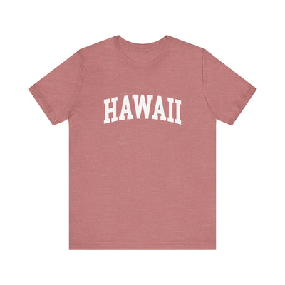 Hawaii Varsity Unisex T-Shirt Heather Mauve / XS - The Northwest Store