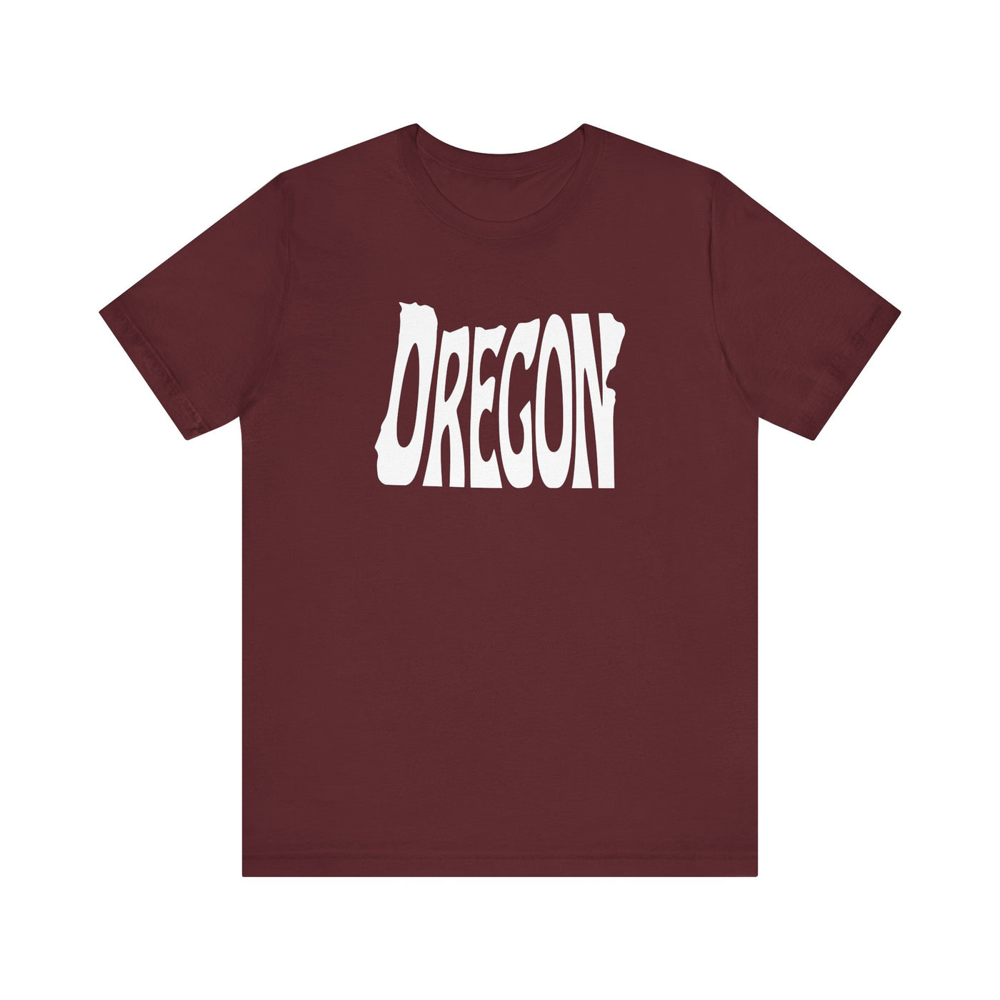 Oregon State Shape Unisex T-Shirt Maroon / XS - The Northwest Store