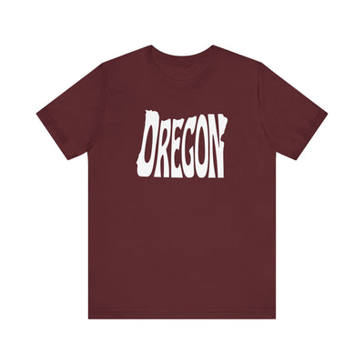 Oregon State Shape Unisex T-Shirt Maroon / XS - The Northwest Store