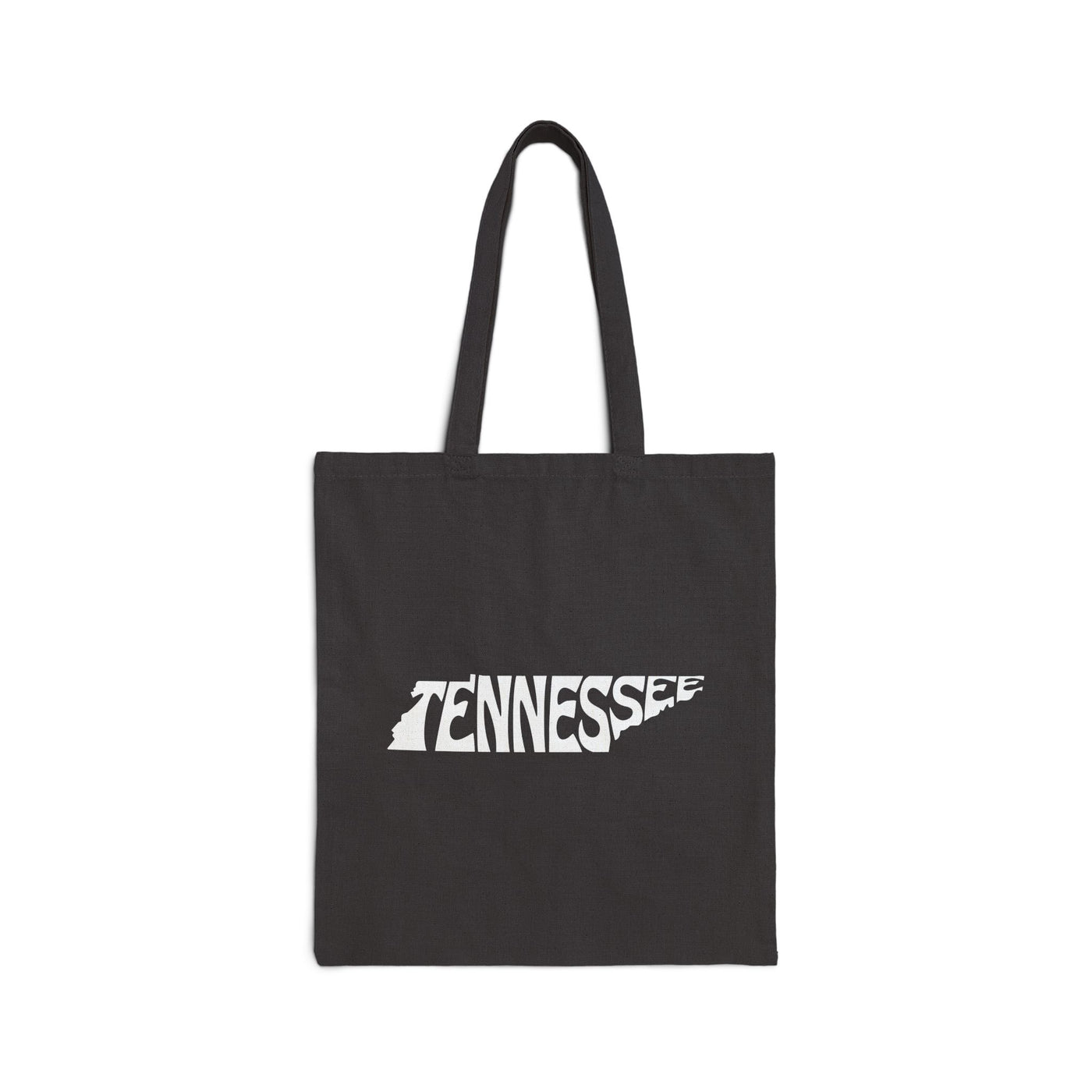 Tennessee State Shape Tote Bag Black / 15" x 16" - The Northwest Store