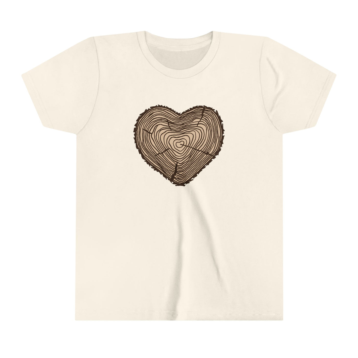 Tree Rings Heart Kids T-Shirt