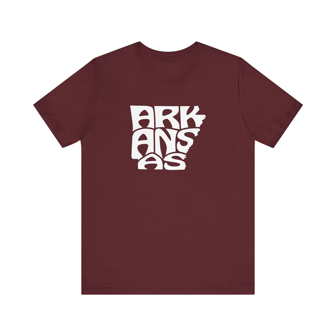 Arkansas State Shape Unisex T-Shirt Maroon / XS - The Northwest Store