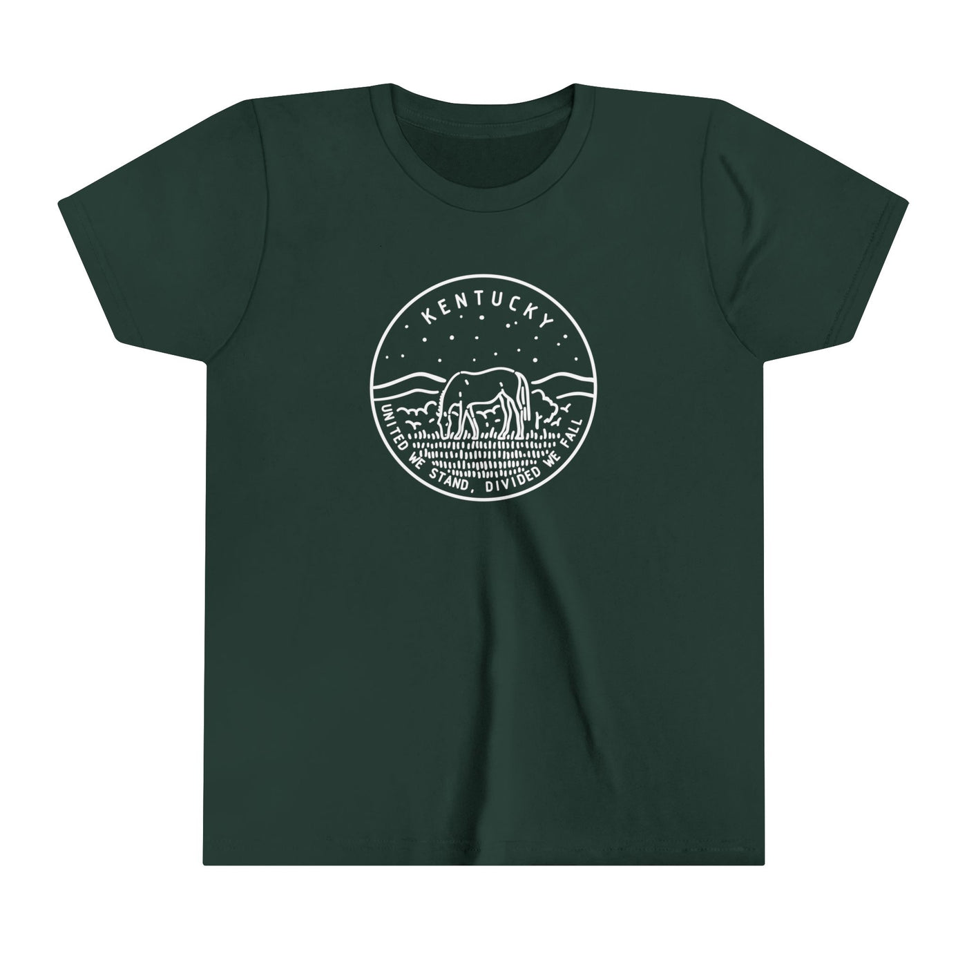 Kentucky State Motto Kids T-Shirt Forest / S - The Northwest Store