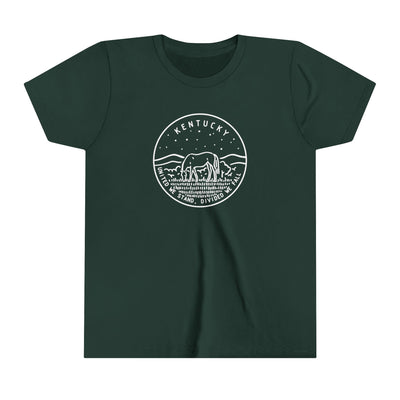 Kentucky State Motto Kids T-Shirt Forest / S - The Northwest Store