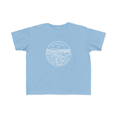 Missouri State Motto Toddler Tee Light Blue / 2T - The Northwest Store