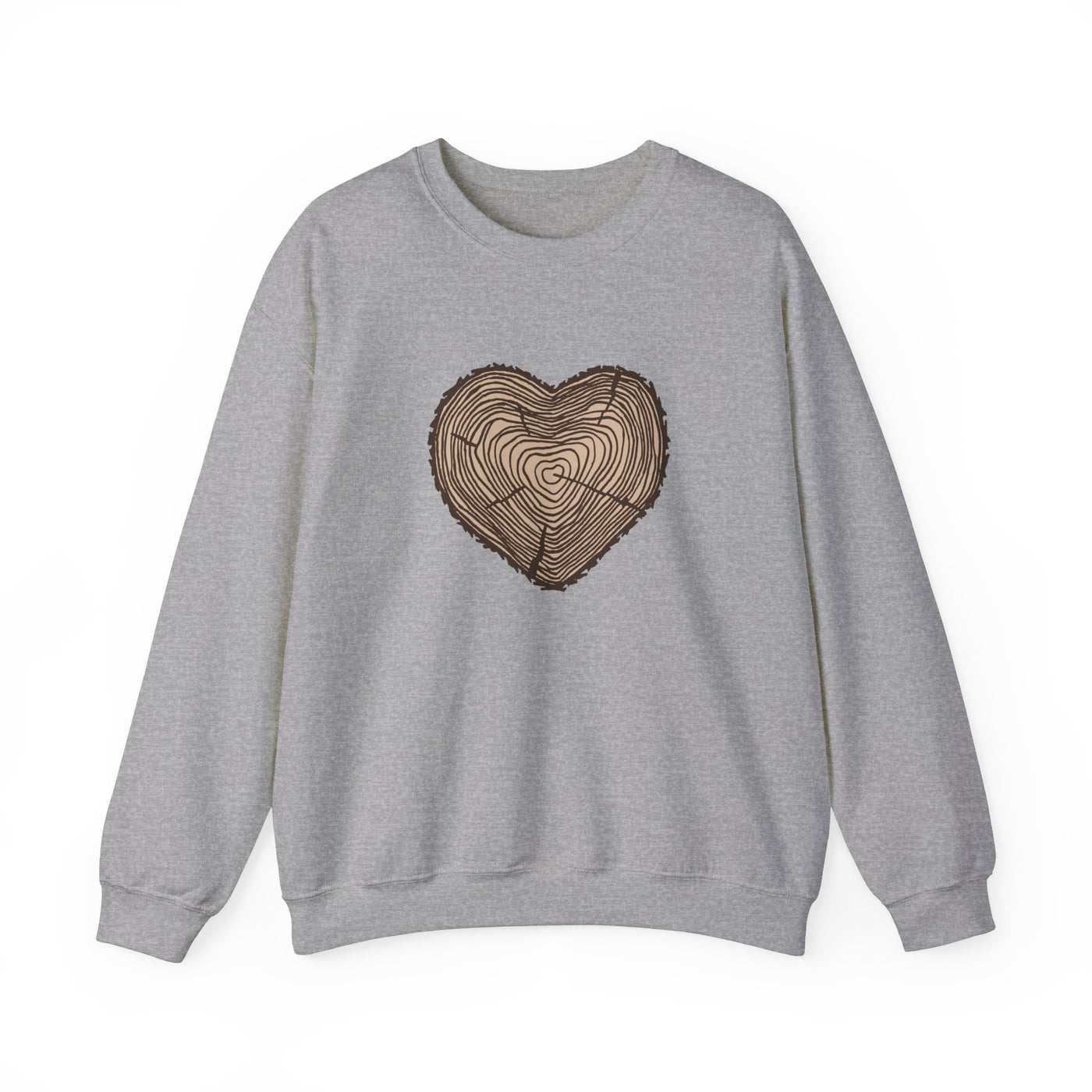 Tree Rings Heart Crewneck Sweatshirt