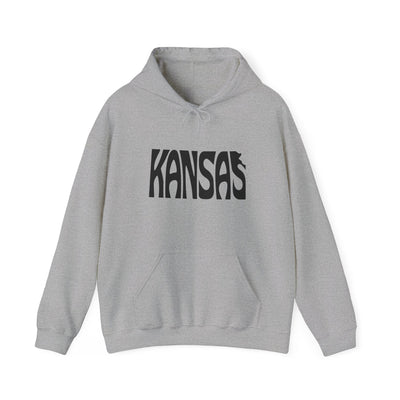 Kansas State Shape Hooded Sweatshirt Sport Grey / S - The Northwest Store