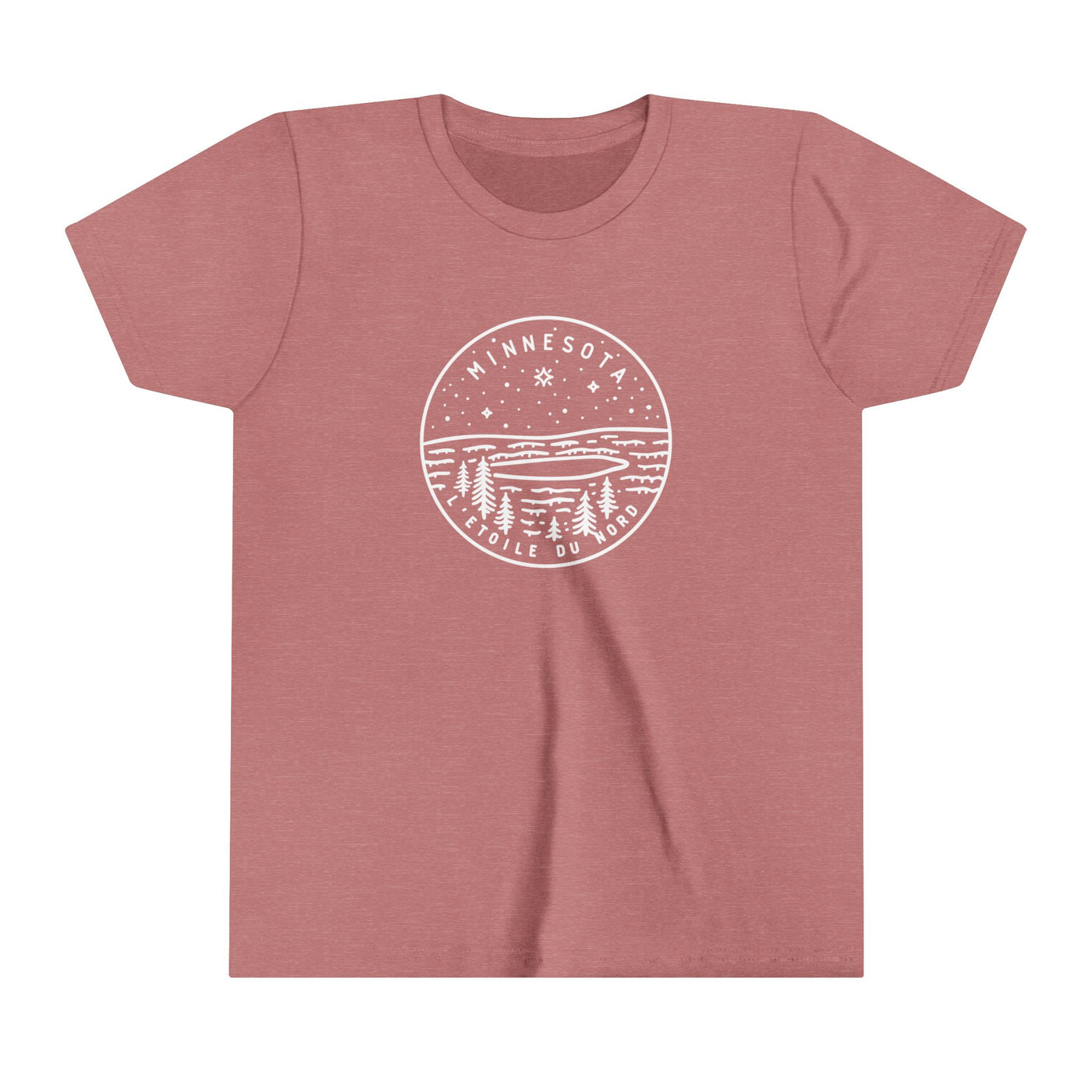 Minnesota State Motto Kids T-Shirt Heather Mauve / S - The Northwest Store