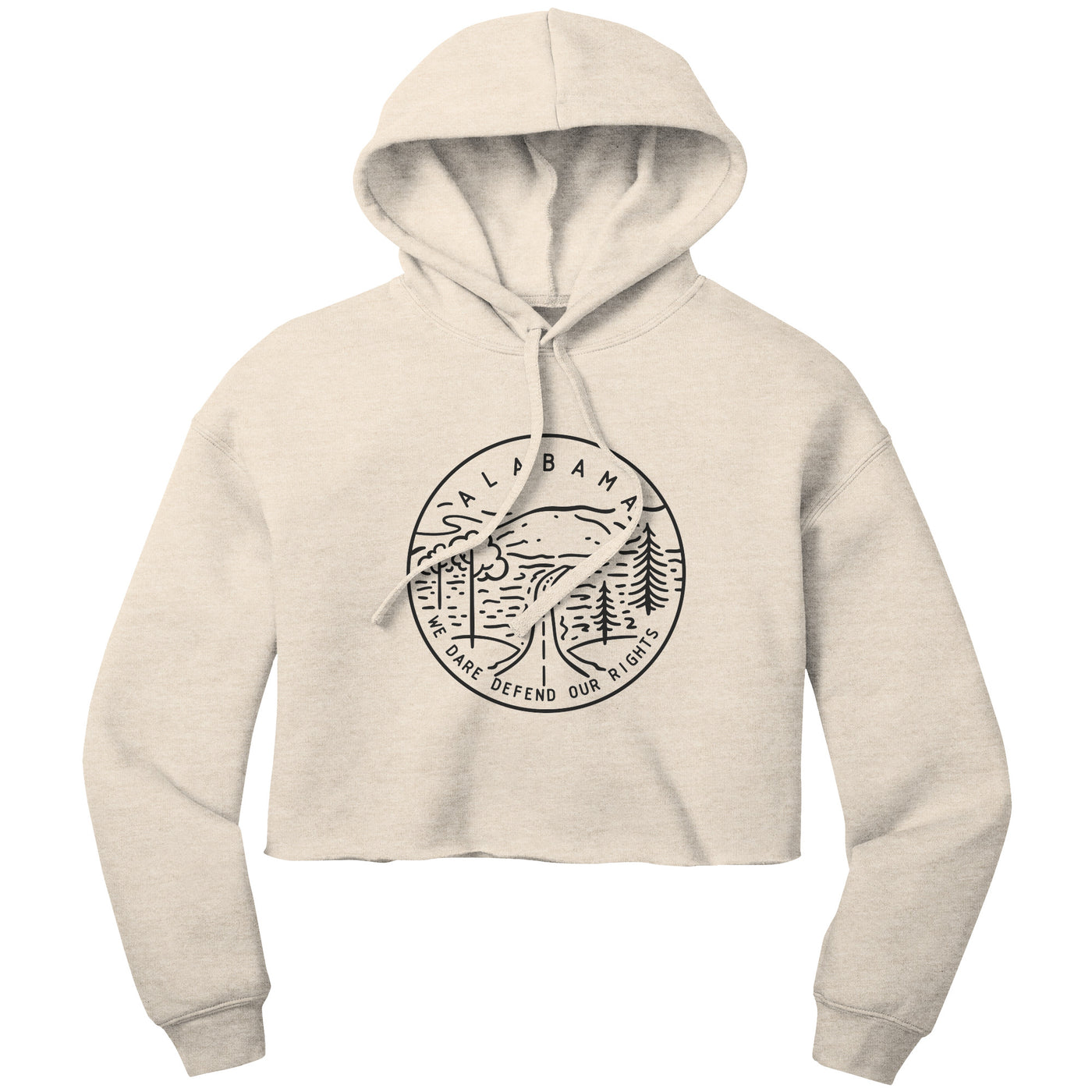 Alabama State Motto Crop Hoodie