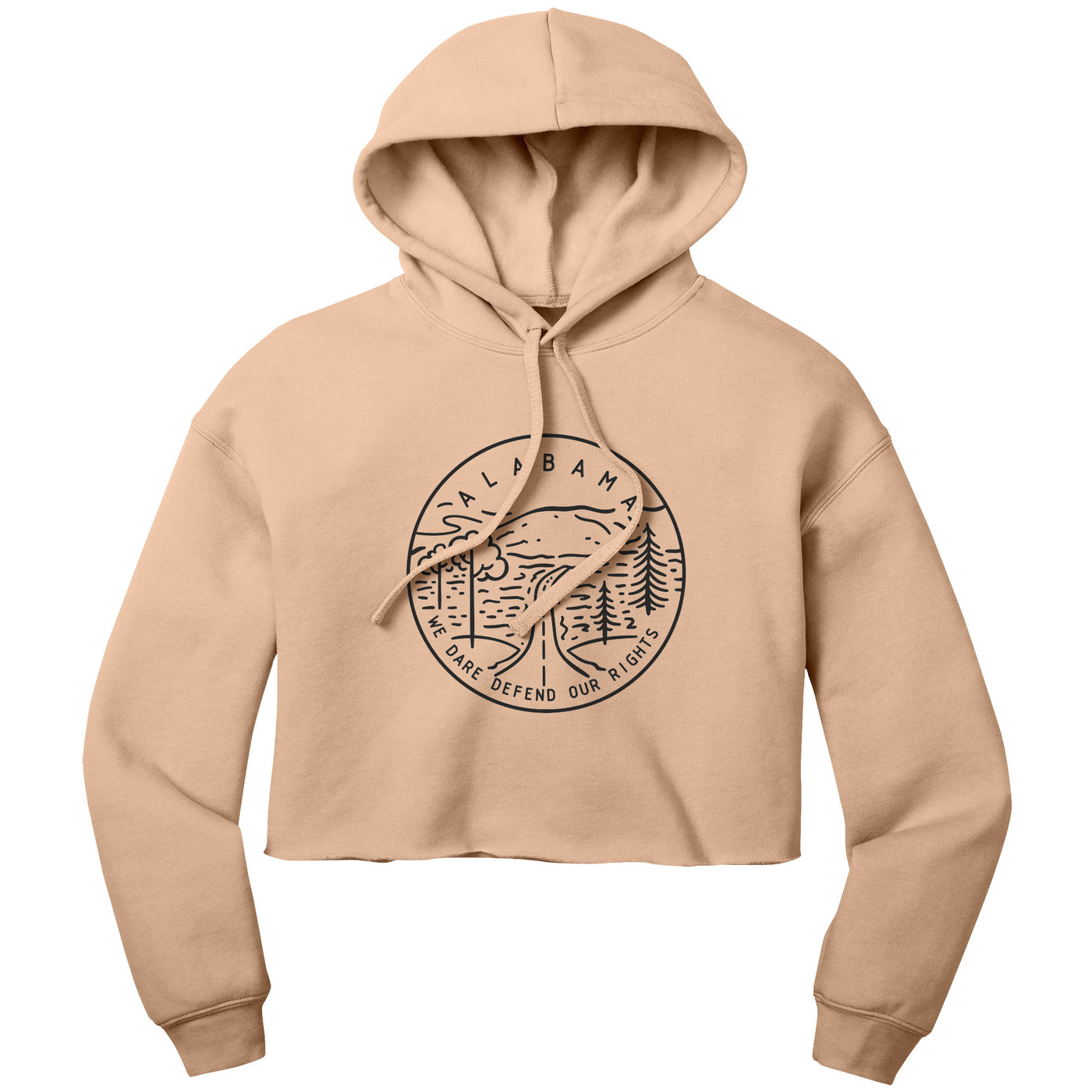 Alabama State Motto Crop Hoodie