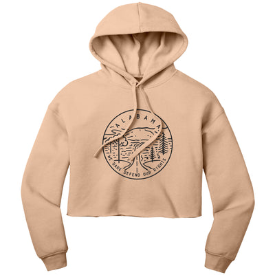 Alabama State Motto Crop Hoodie