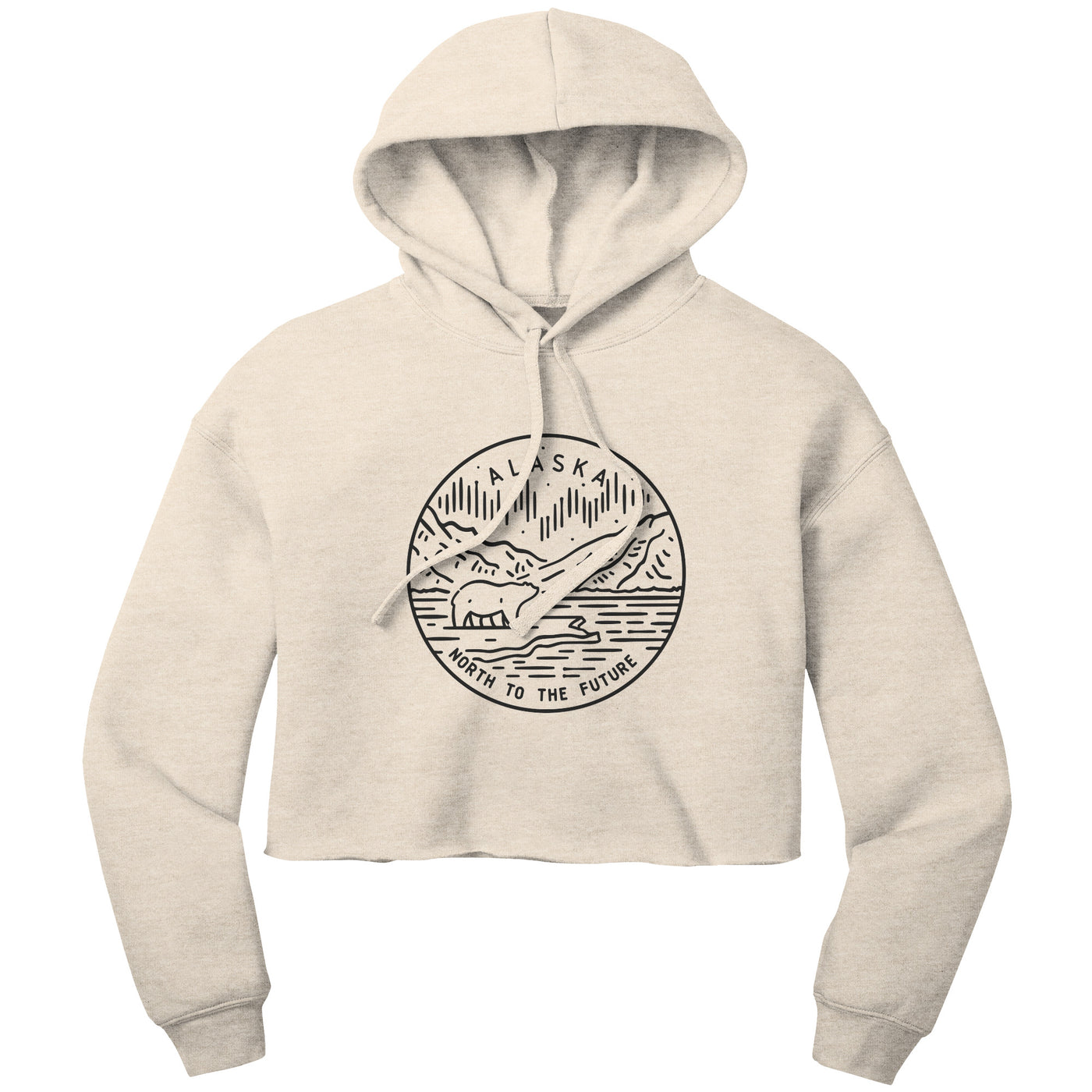 Alaska State Motto Crop Hoodie