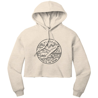 Alaska State Motto Crop Hoodie