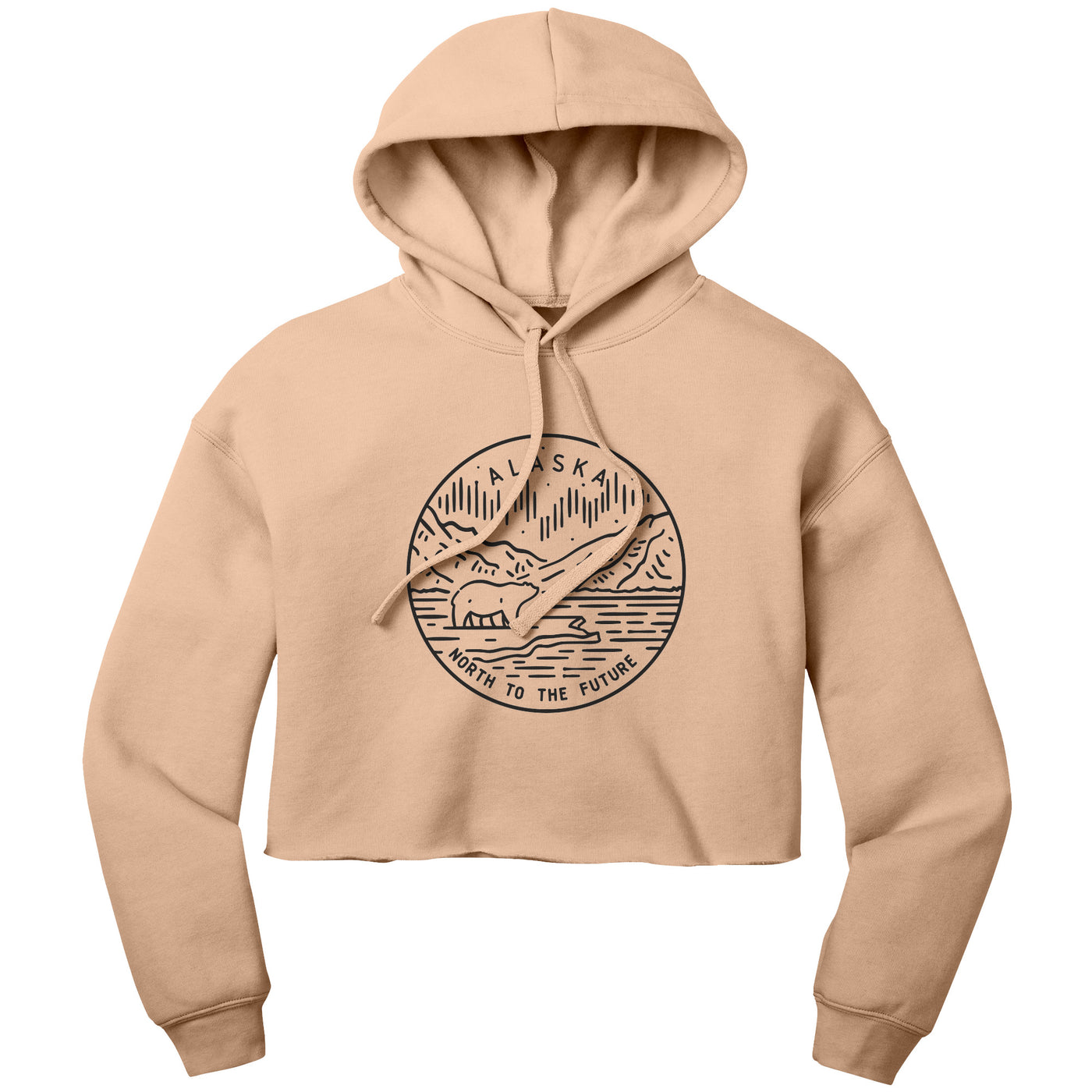 Alaska State Motto Crop Hoodie