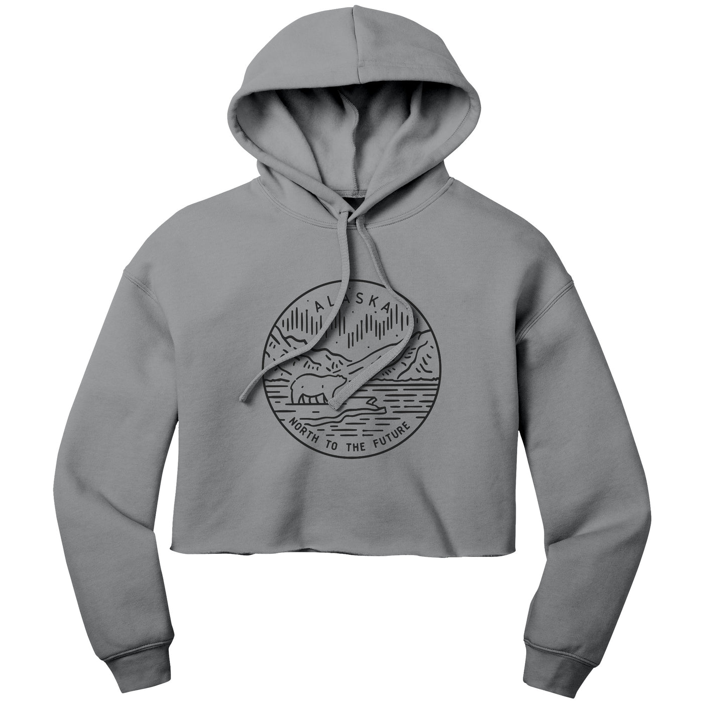 Alaska State Motto Crop Hoodie
