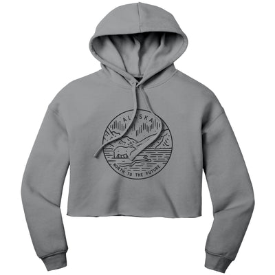 Alaska State Motto Crop Hoodie