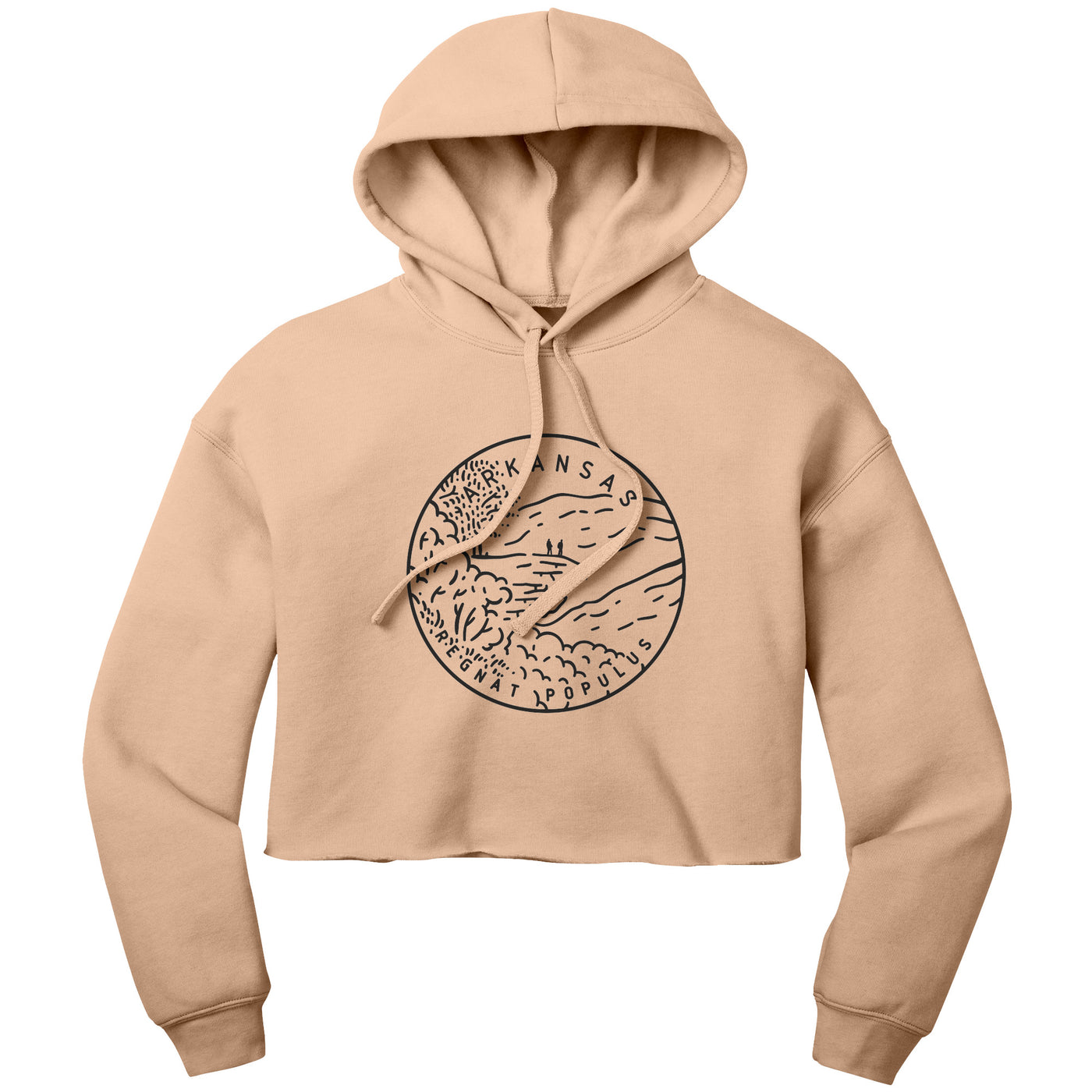 Arkansas State Motto Crop Hoodie