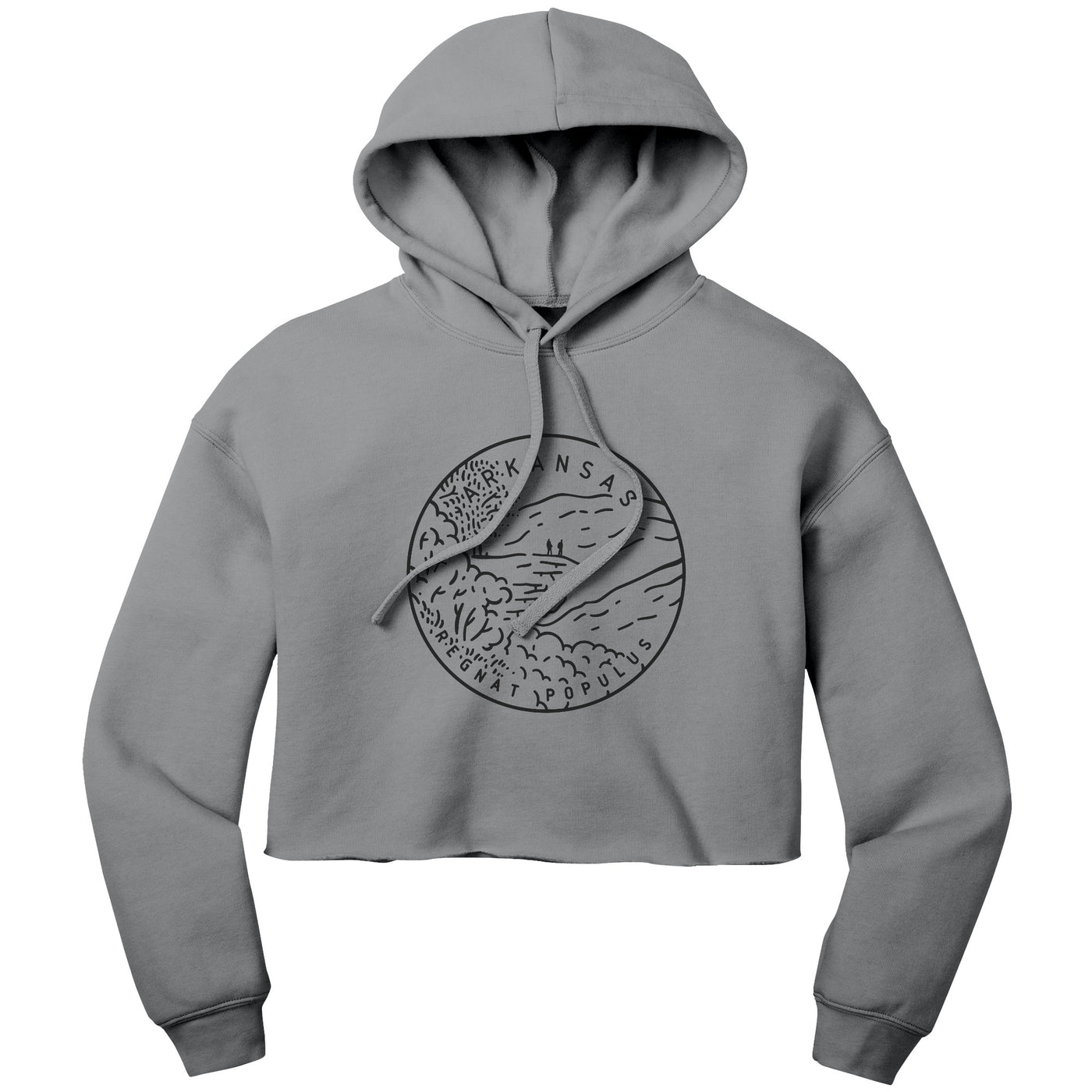 Arkansas State Motto Crop Hoodie