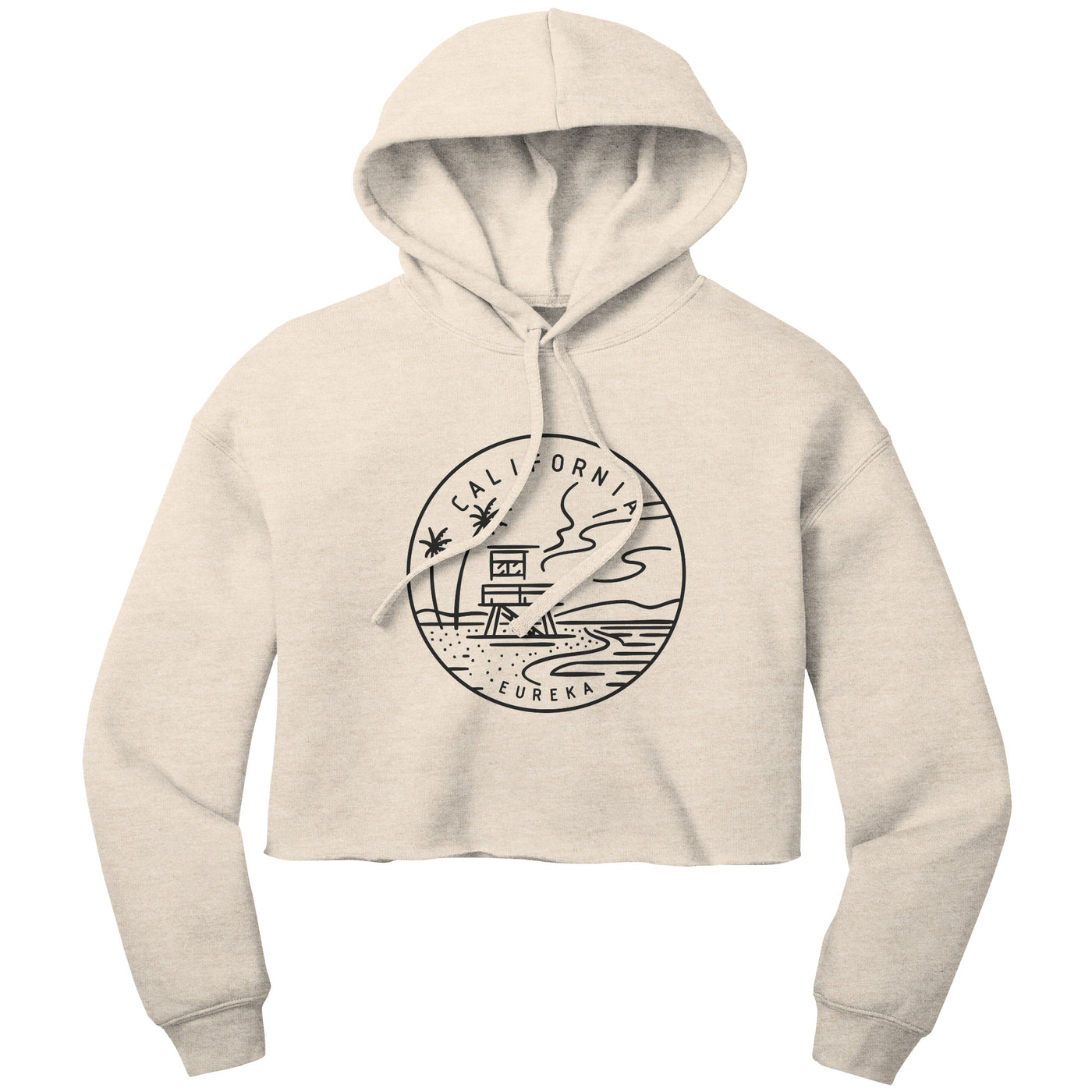 California State Motto Crop Hoodie